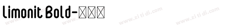 Limonit Bold字体转换
